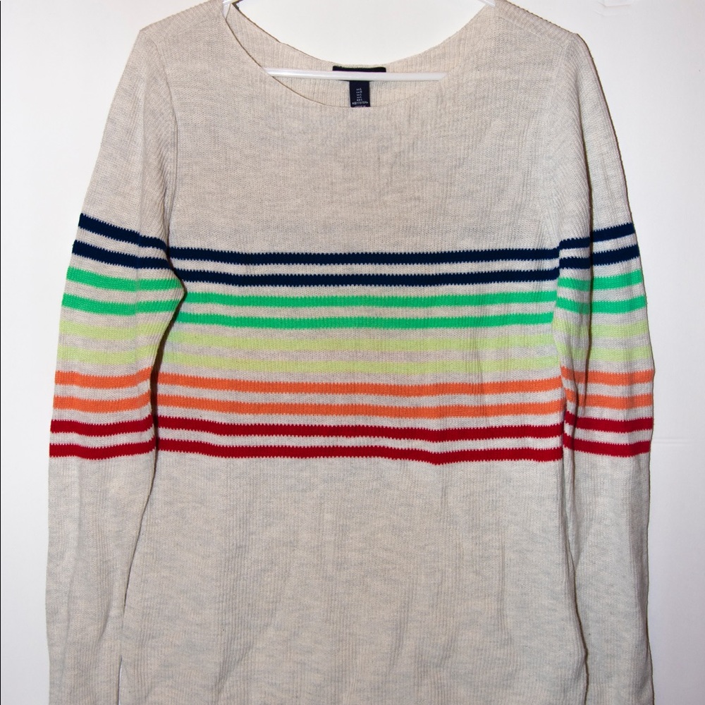 Old Navy Rainbow Striped Sweater